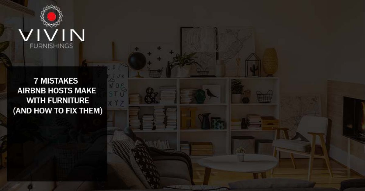 Stylish Airbnb living room setup with modern furniture designed for guest comfort and aesthetic appeal