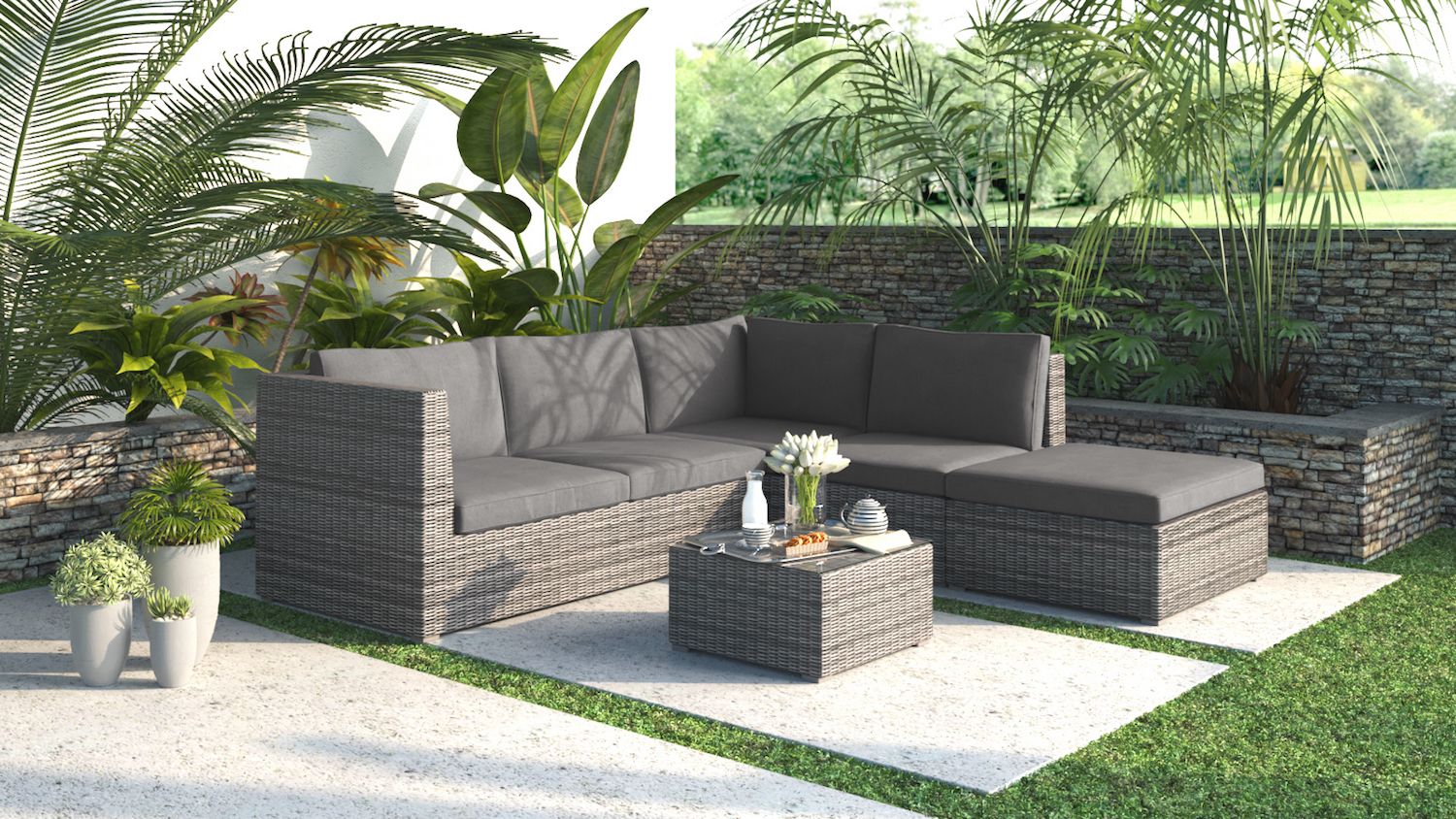 Solway Outdoor Lounge | Staging Furniture by Vivin Furnishings