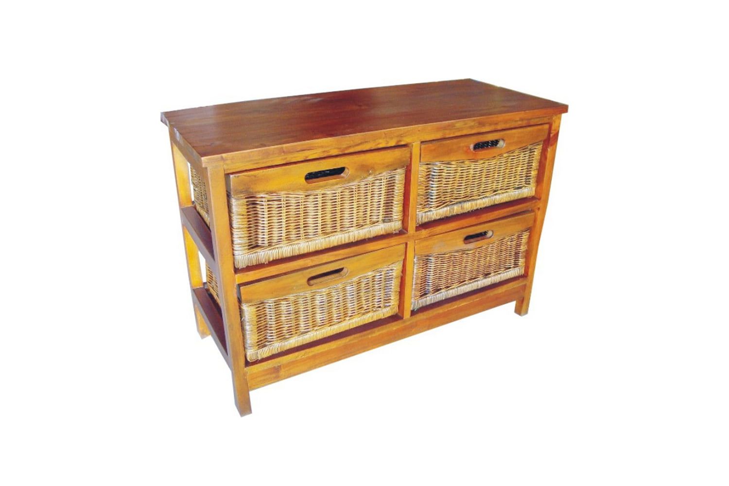 Mexicana 4 Drawers Wide Cabinet for Bedrooms