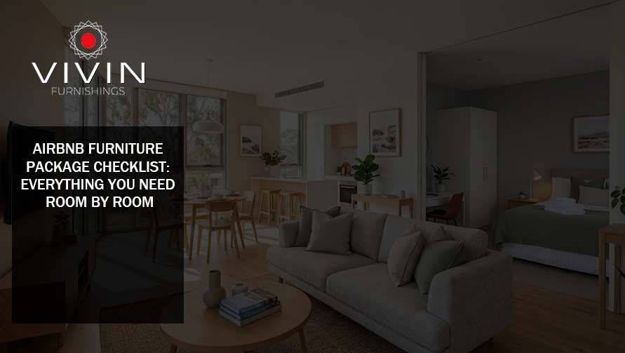 Budget-friendly student apartment furniture package for Australian rental accommodation with stylish modern furnishings