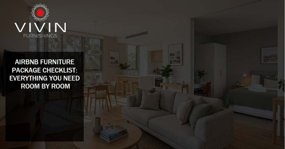 Budget-friendly student apartment furniture package for Australian rental accommodation with stylish modern furnishings